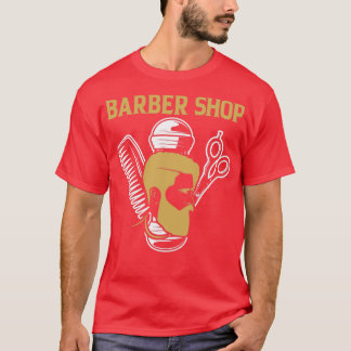 Camiseta afeitado de barbería para peluquería 2