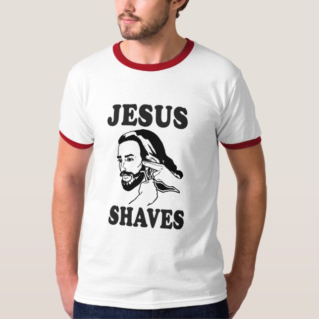 CAMISETA AFEITADOS DE JESÚS (Anverso)