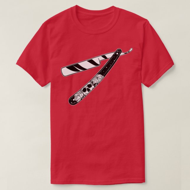 Camiseta afeitar recto 2 (Diseño del anverso)