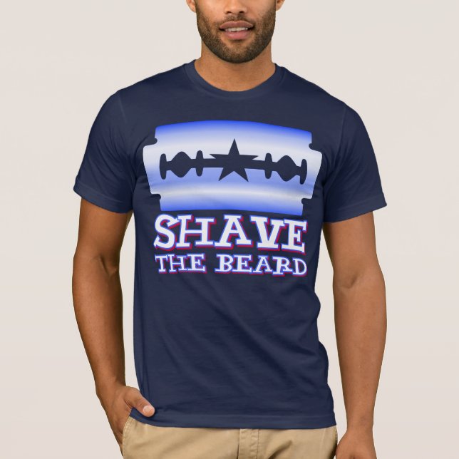 Camiseta Afeite la barba - Texas Rangers (Anverso)