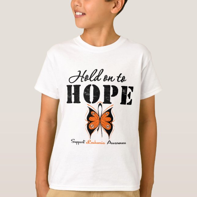 Camiseta Aferrar de la leucemia a la esperanza (Anverso)