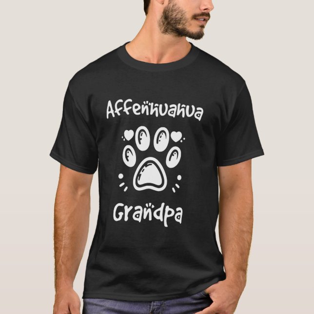 Camiseta Affenhuahua Abuelo Affenpinscher Chihuahua Mix Gr (Anverso)