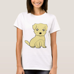 Camiseta affenpinscher caricatura beige