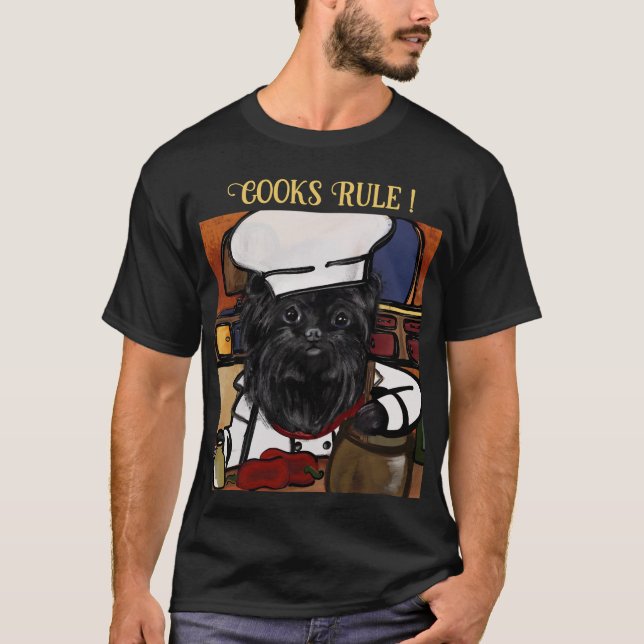 Camiseta Affenpinscher Chef (Anverso)