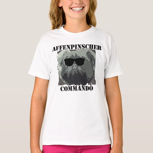 CAMISETA AFFENPINSCHER COMMANDO (Anverso)