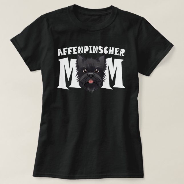 Camiseta Affenpinscher Mom Cute Affen Día de la Madre Perro (Diseño del anverso)