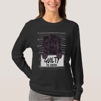 Camiseta Affenpinscher Mugshot Guilty Dog
