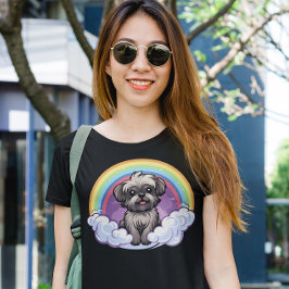 Camiseta Affenpinscher Rainbow Cute Kawaii Puppy Dog Art