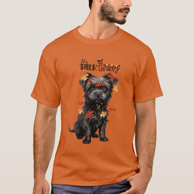 Camiseta Affenpinscher vamos a hablar de amante de los perr (Anverso)