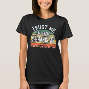 Camiseta Afganistán Confía en mí, soy de Afganistán