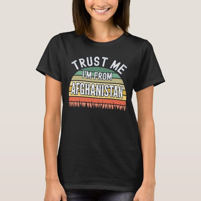 Camiseta Afganistán Confía en mí, soy de Afganistán (Anverso)