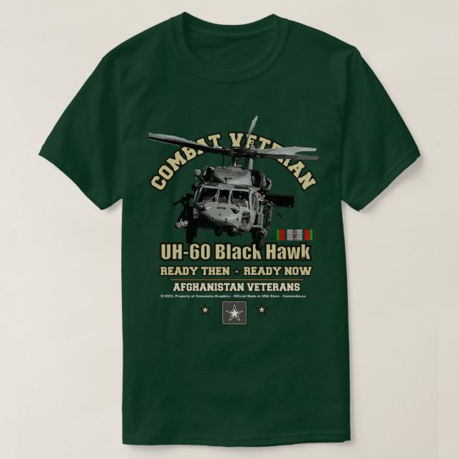 CAMISETA AFGANISTÁN VETERANS UH60 (Diseño del anverso)