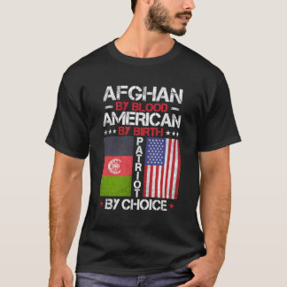 Camiseta Afgano Por Estadounidense De Sangre Por Nacimiento