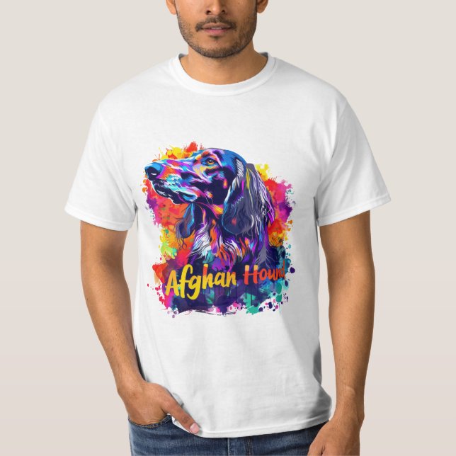 Camiseta Afghan Hound Dog (Anverso)