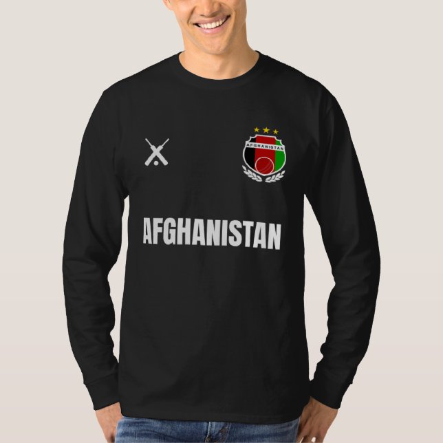 Camiseta AFGHANISTAN Cricket Fan Badge (Anverso)