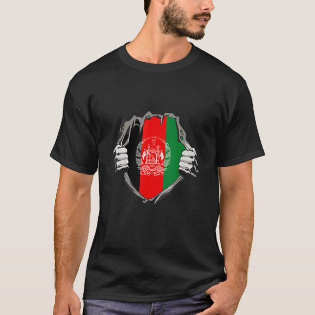 Camiseta Afghanistan flag (Anverso)