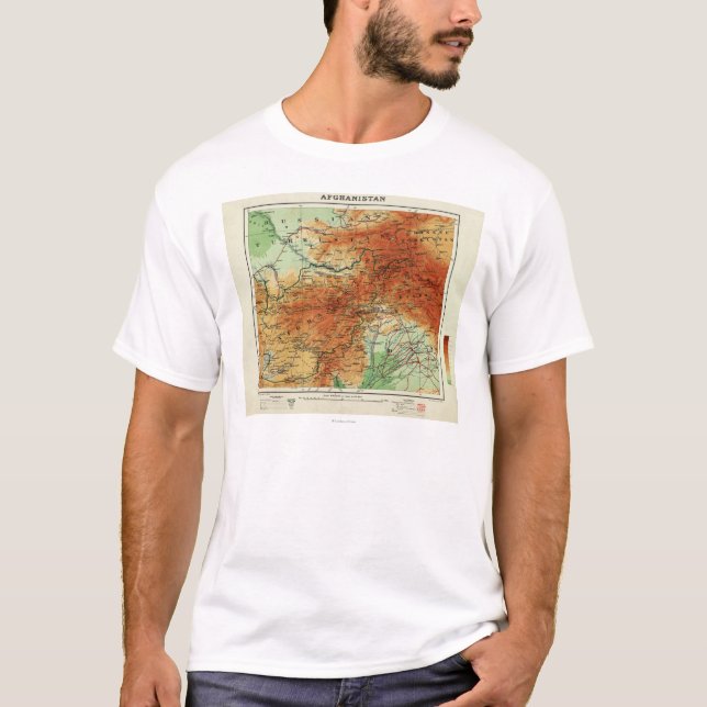 Camiseta AfghanistanPanoramic MapAfghanistan (Anverso)