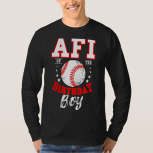 Camiseta Afi De Birthday Boy Tema Del Béisbol Bday Celebr