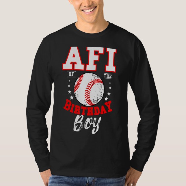 Camiseta Afi De Birthday Boy Tema Del Béisbol Bday Celebr (Anverso)
