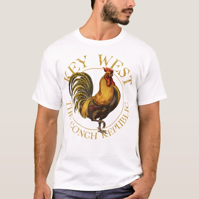 Camiseta Afiche clave para diseño de gallos en Florida Occi (Anverso)