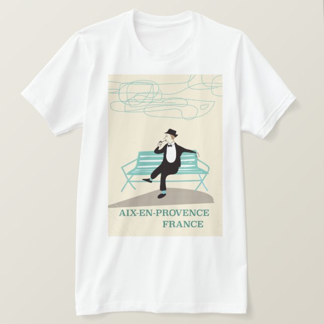 Camiseta Afiche de Aix-en-Provence (Anverso del diseño)