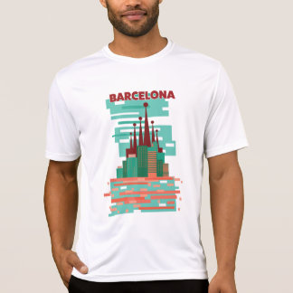 Camiseta Afiche de Barcelona retro Travel