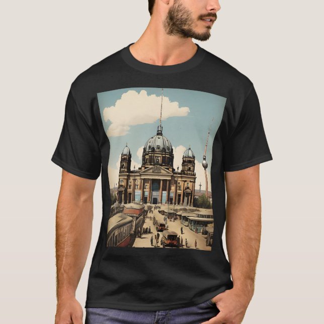 Camiseta Afiche de Berlín vintage (Anverso)