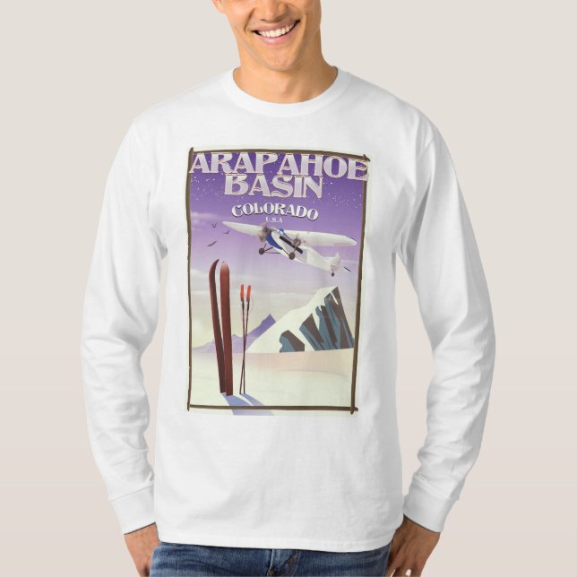 Camiseta Afiche de época de Copper Mountain Colorado (Anverso)
