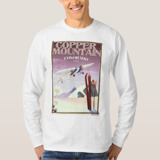 Camiseta Afiche de época de Copper Mountain Colorado
