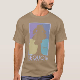 Camiseta Afiche de época del Parque Nacional de la Secuoia 