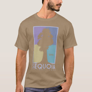 Camiseta Afiche de época del Parque Nacional de la Secuoia