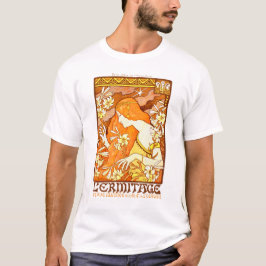Camiseta Afiche de época revista francesa Art Nouveau Mujer