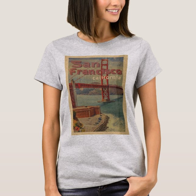 Camiseta Afiche de época San Francisco (Anverso)