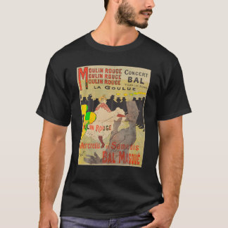 Camiseta Afiche de época Toulouse Lautrec Retro T Shirt
