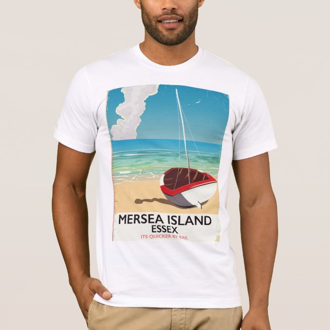 Camiseta Afiche de Essex Vintage de Mersea Island (Anverso)