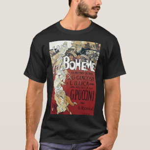 Camiseta Afiche de la época de La Boheme