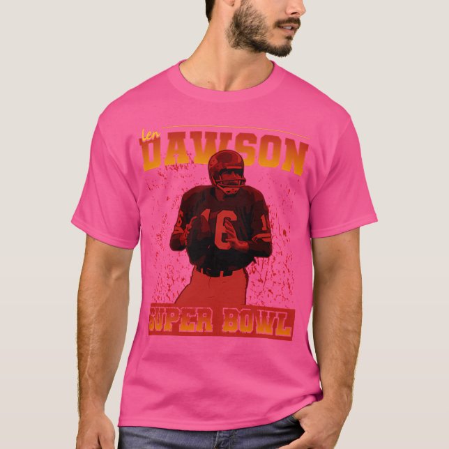 Camiseta Afiche de la época del Superbowl de Len Dawson (Anverso)
