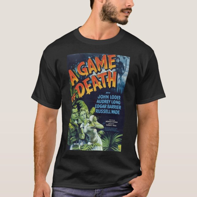 Camiseta Afiche de la película de terror (Anverso)