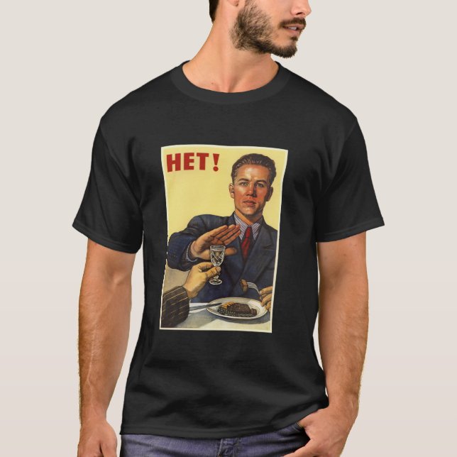 Camiseta Afiche de la URSS sin alcohol (Anverso)