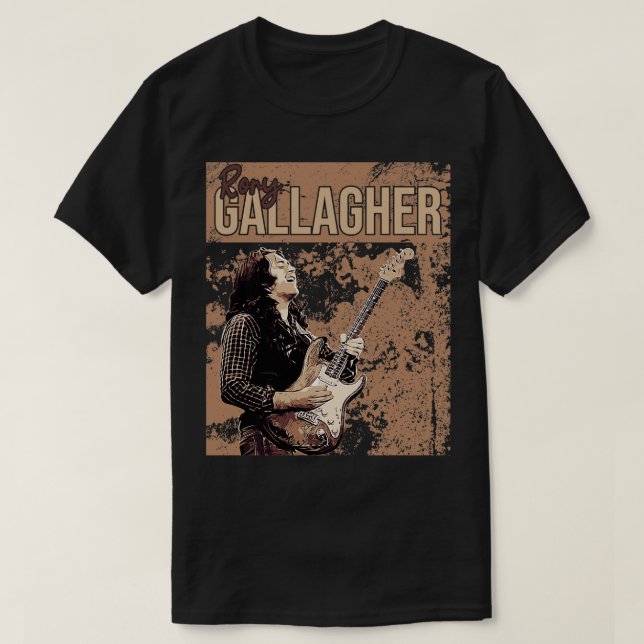 Camiseta Afiche de Rory Gallagher Brown (Diseño del anverso)