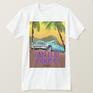 Camiseta Afiche de San Luis Obispo California Travel