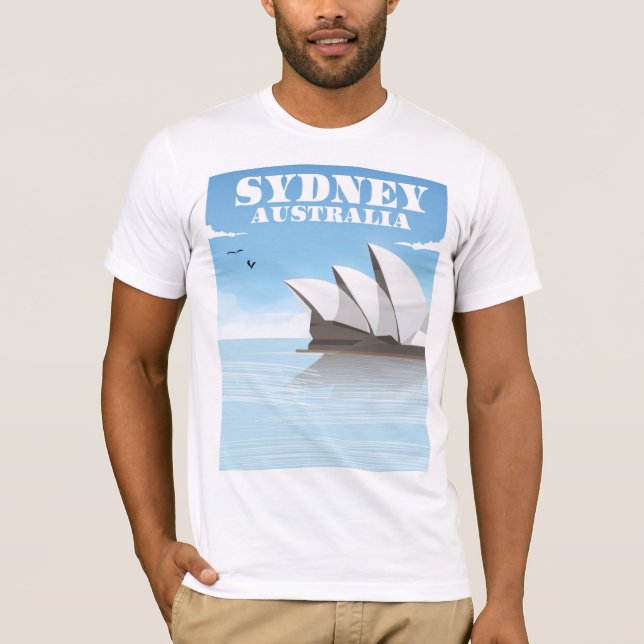 Camiseta Afiche de Sydney Australia Travel (Anverso)