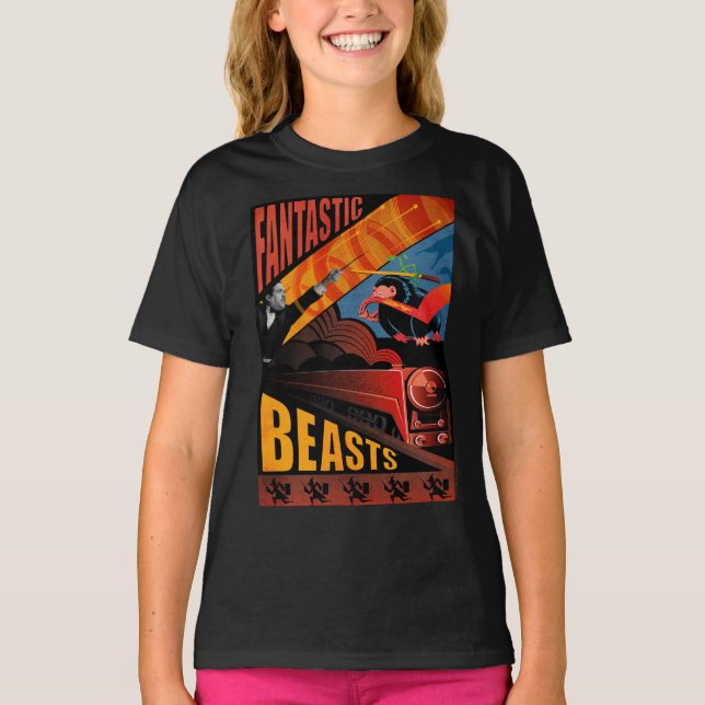 Camiseta Afiche de venado de las bestias fantásticas de Jac (Anverso)