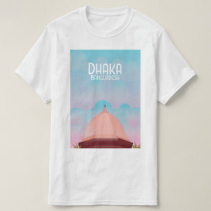 Camiseta Afiche de viaje al estilo de la época de Banglades