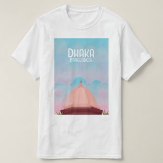Camiseta Afiche de viaje al estilo de la época de Banglades