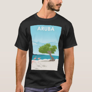 Camiseta Afiche de viaje de Aruba