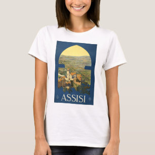 Camiseta Afiche de viaje de Assisi