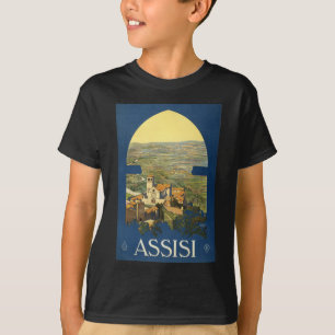 Camiseta Afiche de viaje de Assisi