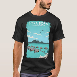 Camiseta Afiche de viaje de Bora Bora