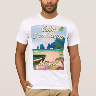 Camiseta Afiche de viaje de Cabo San Lucas México